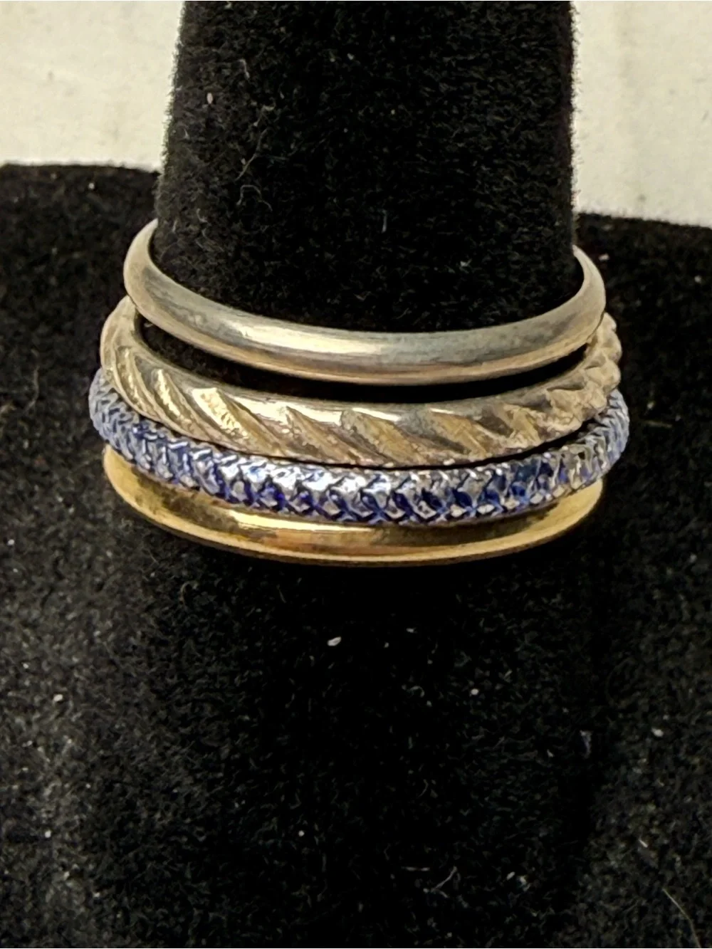 Vintage Lot Of Fashion Rings Various Sizes Metals Styles Cubic Zirconia